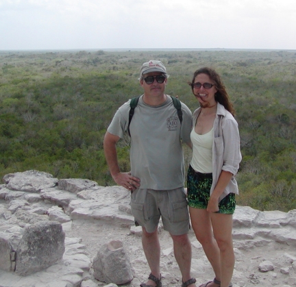 Mike and Sandy in Coba